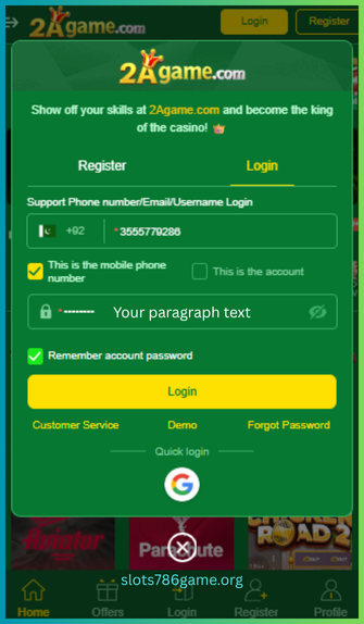 2A Game Login
