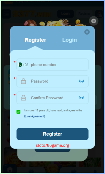 9377.WIN Game Register/Login
